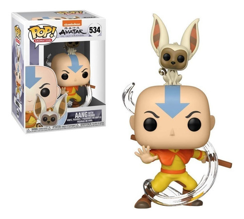 Figura de acción  Aang Con Momo 36463 de Funko Pop! Animation