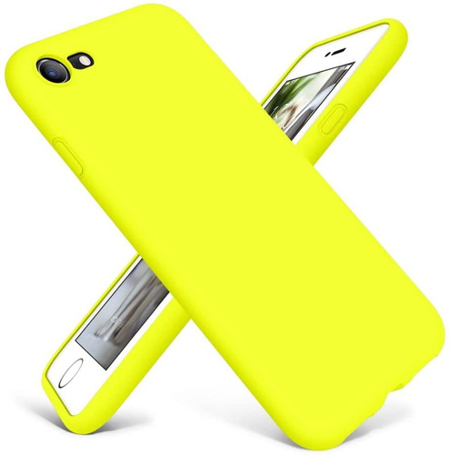 Funda Dtto Para iPhone SE/7/8 4.7 (amarillo Fluor)