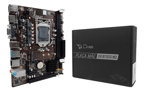 Placa Mãe Duex Dx B75zg M2, Intel 2/3 Geração, Ddr3, Socket