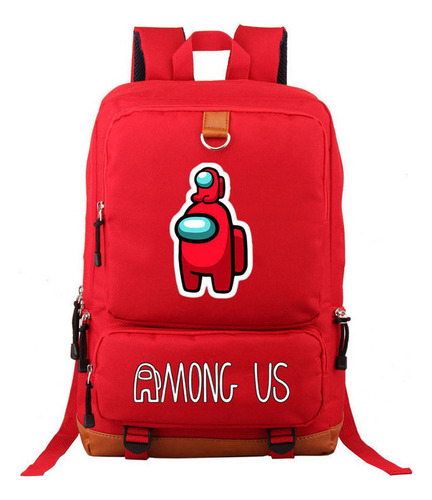 Mochila Casual Jovem Estudante De Gran Capacidad Among Us