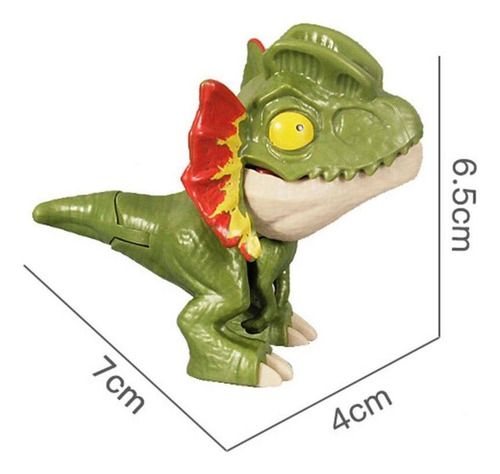T 2 Piezas De Juguete De Dinosaurio De Dedo Que Muerde La