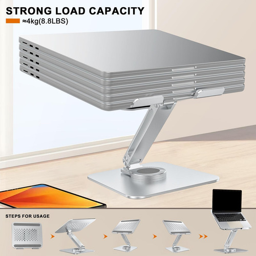 Soporte Para Computadora Portátil Con Rotación De 360 Grados