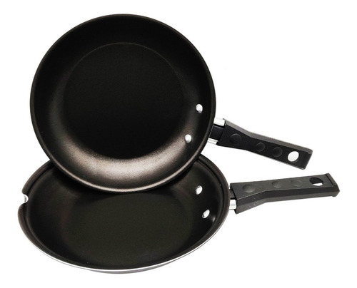 Omeleteira Antiaderente 18cm Preta Teflon Panquequeira Dupla