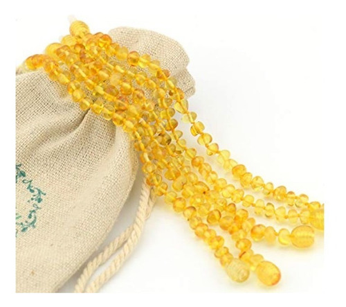 Pulseira De Ambar Para Bebe 15cm - Original C/ Certificado