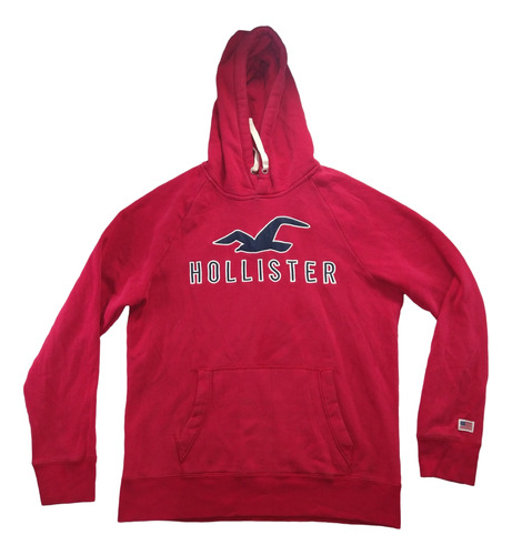 Sudadera Hoodie Roja Hollister