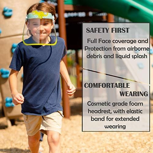 Escudo Facial Para Niño 4 Protector Antiniebla Diseño