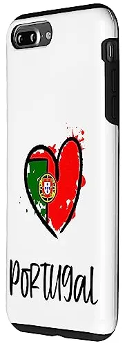Funda Para iPhone 7 Plus/8 Plus Portugal Heart Flag - Plasti
