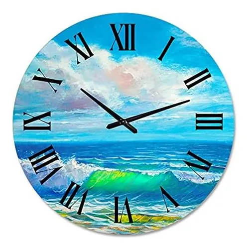 Designq Reloj De Pared Náutico Y Costero Sol Reflejado A Tra