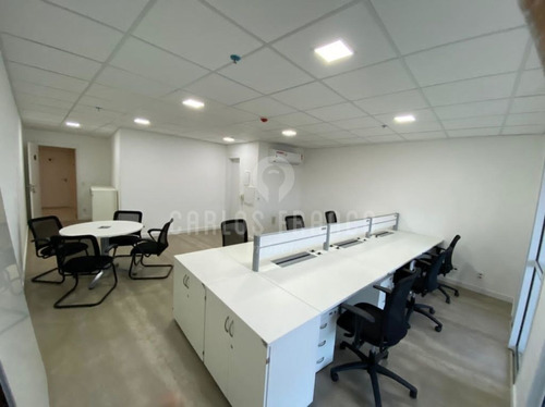 Sala Comercial, Com 49m, Varanda, Banheiros, Ar Condicionado, 1 Vaga - R: Paes Leme - Pinheiros - Cf28250