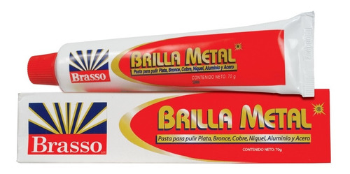 Brasso Brilla Metal Pasta Pulidora Crema Limpia Metales 70gr