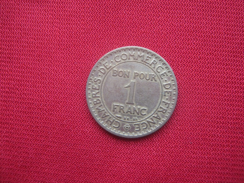 Francia 1 Franco 1923 Cámara De Comercio