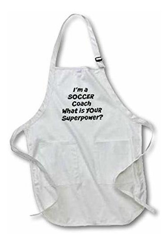 3drose Im A Soccer Coach, Whats Your Super Power - Delantal 