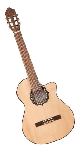 Imagen 2 de 3 de Guitarra criolla electroacústica Fonseca 38KEC