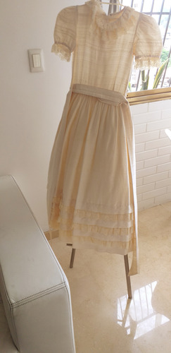 Hermoso Vestido De Pra Comunion ,talla 8-10,shantu De Seda,