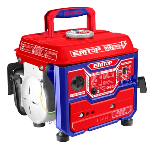 Generador De Gasolina Portatil 800 W,motor 2 T Emtop