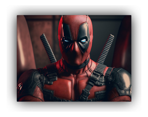 Poster Decorativo Dead Pool Colores Vibrantes 40x30cm