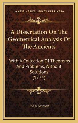 Libro A Dissertation On The Geometrical Analysis Of The A...