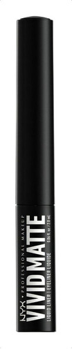 Nyx Delineador De Ojos Liquido Vivid Mate Black