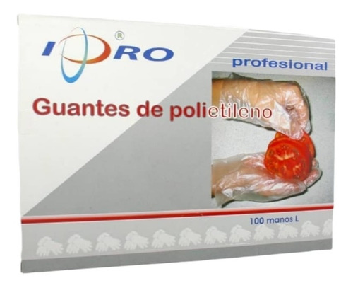  Guantes Polietileno Desechables  / Manipulacion Alimentos 