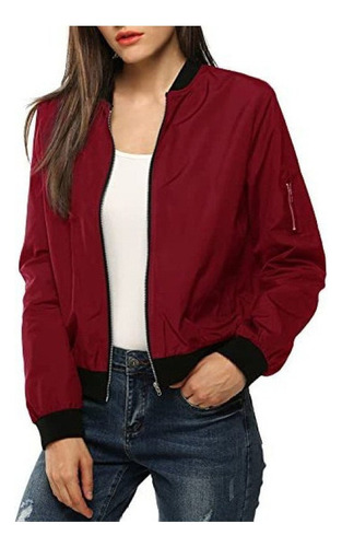 Chaqueta Bomber Femenina Clásica Acolchoada