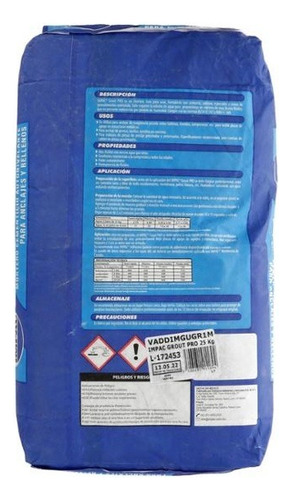 Mortero Autonivelante Impac Grout Pro 25 Kg