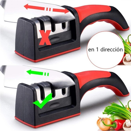 Imagen 7 de 8 de Afilador De Cuchillos De Cocina, Practico Perfecto Portatil