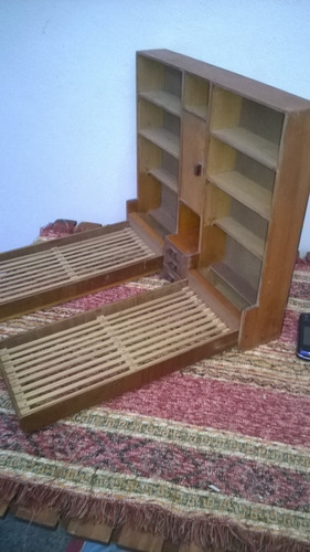 Imagen 2 de 10 de Antiguo Juguete Muñeca Cama Plegable Americana No Ropero