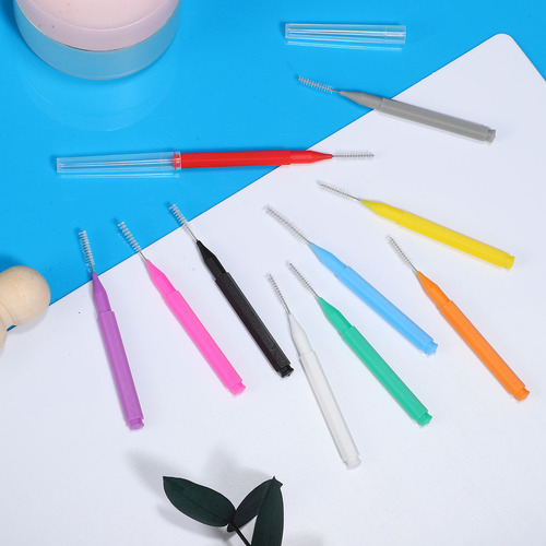 100 Piezas De Hilo Dental Interdental Para Limpieza Bucal De