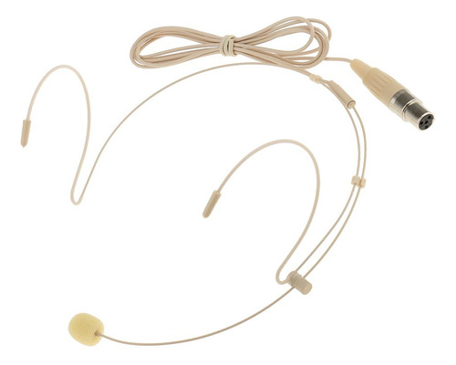 Mini Micrófono Xlr 4 Pines Beige