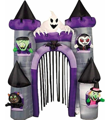 Castillo Inflable Halloween Led 270cm