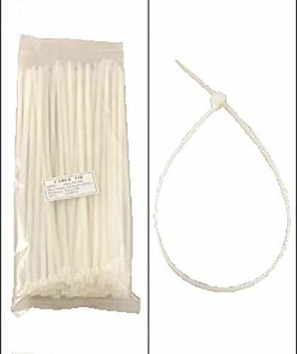 Clear 12  Inch Wire Management Nylon Tie Cable Zip 50