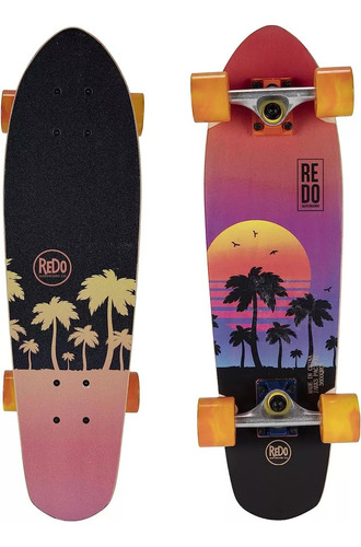 Patineta Redo Skateboard Mini Branson Sunset Palm 26 