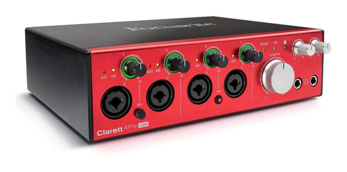 Imagen 1 de 4 de Interfaz De Audio Usb Focusrite Clarett 4pre Usb