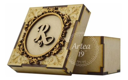 25pzs Caja Personalizada Regalo De Madera 15 Años Art2765