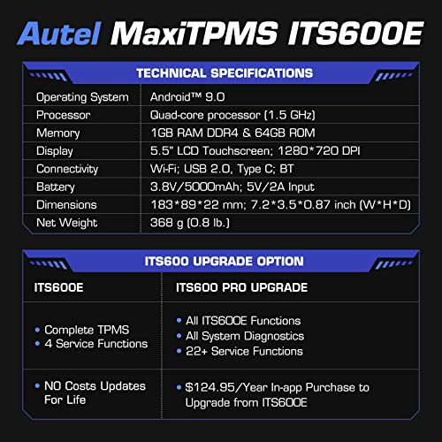 Escáner De Tpms Autel Maxitpms Its600 2024: Nivel Superior
