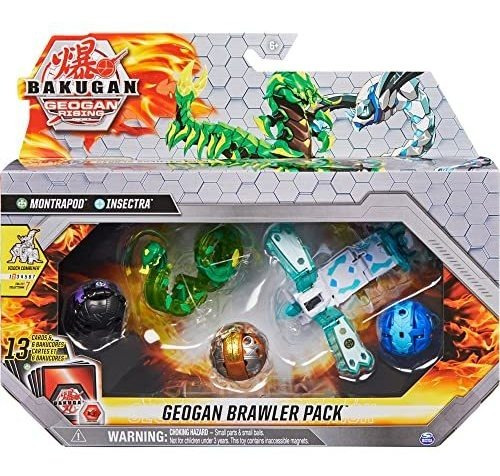 Bakugan Geogan Rising Brawler 5-pack, Exclusivo Lm49u