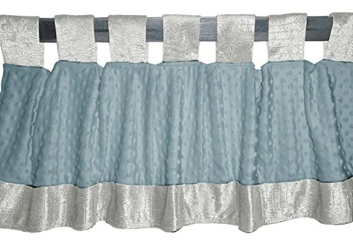 Baby Doll Ropa De Cama Croco Minky Window Valance, Ivory / B