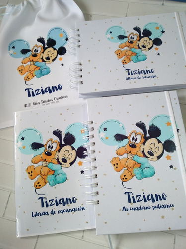 Cuaderno Pediatrico + Vacunas + Album Con Bolsita Regalo 