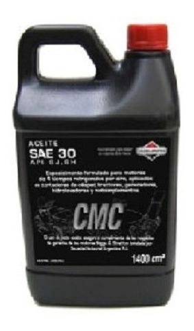 Aceite Sae30 Tractor Cortacesped 1,4 Lts Cmc Briggs&stratton