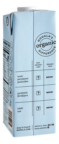 Mooala Leche Vegetal Avena Sabor Original 6 Litros.