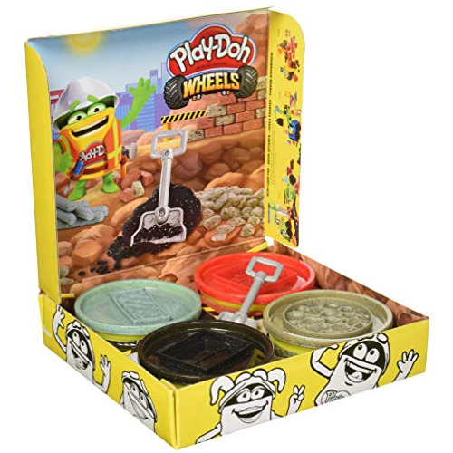 Play-doh Wheels Buildin Compuesto Paquete De 4 Latas Extra G