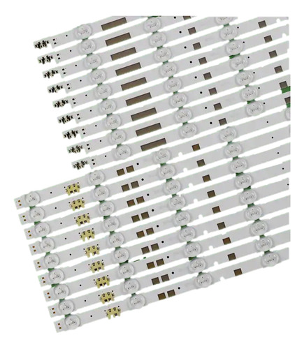 18 Tiras Con 8 Y 6 Leds Compatible Un55js7200 Un55js7200f