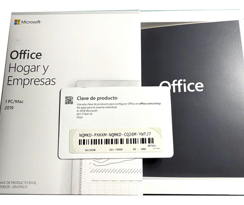 Microsoft Office Hogar Y Empresas 2019 Original Fisico