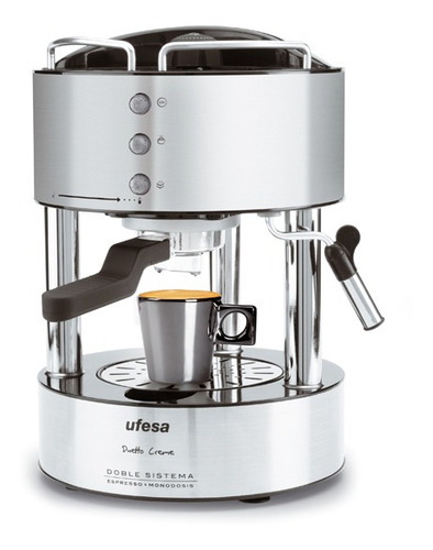 Cafetera Express En Acero Inoxidable - 1080w. Ufesa Ce7150