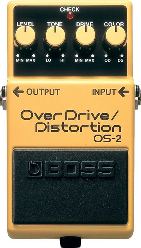 Boss Pedal De Distorsión De Sobremarcha Os-2 Color Oro