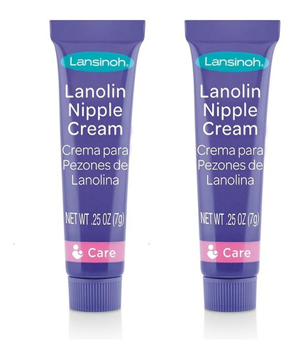 Crema De Lanolina Para Pezones Lansinoh Pack 2x7gr