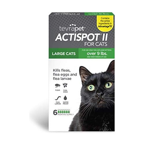 Actispot Ii Flea Treatment For Cats | 6 Monthly Doses |...