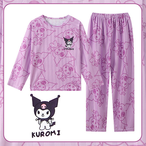 Pijama Sanrio Hello Kitty Con Playera Manga Larga Y Pantalón