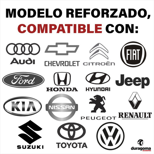 Cubre Alfombras Auto 3 Piezas Ultra Pesada Completa Goma Pvc
