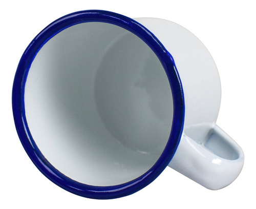 Caneca Esmaltada Retro Branca 150ml - 100 Unidades Atacado Cor Branco Liso